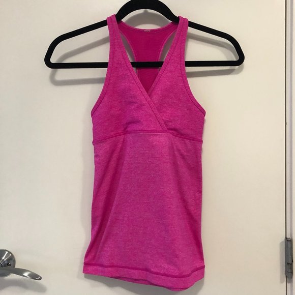 Lululemon Deep V Tank Heathered Paris Pink - Picture 3 of 8